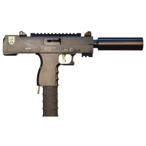 MPA PISTOL 9MM 6 30RD TB W/RAIL