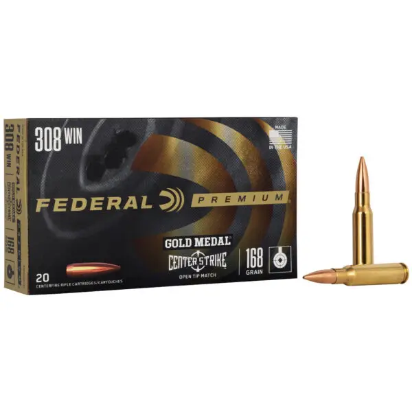 FEDERAL GOLD MEDAL 308WIN 168GR OTM 20/200